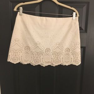 White Mini Skirt